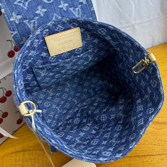 LOUIS VUITTON x TAKASHI MURAKAMI Venice NM Denim Mini Backpack NWT M13679 - Picture 8 of 11